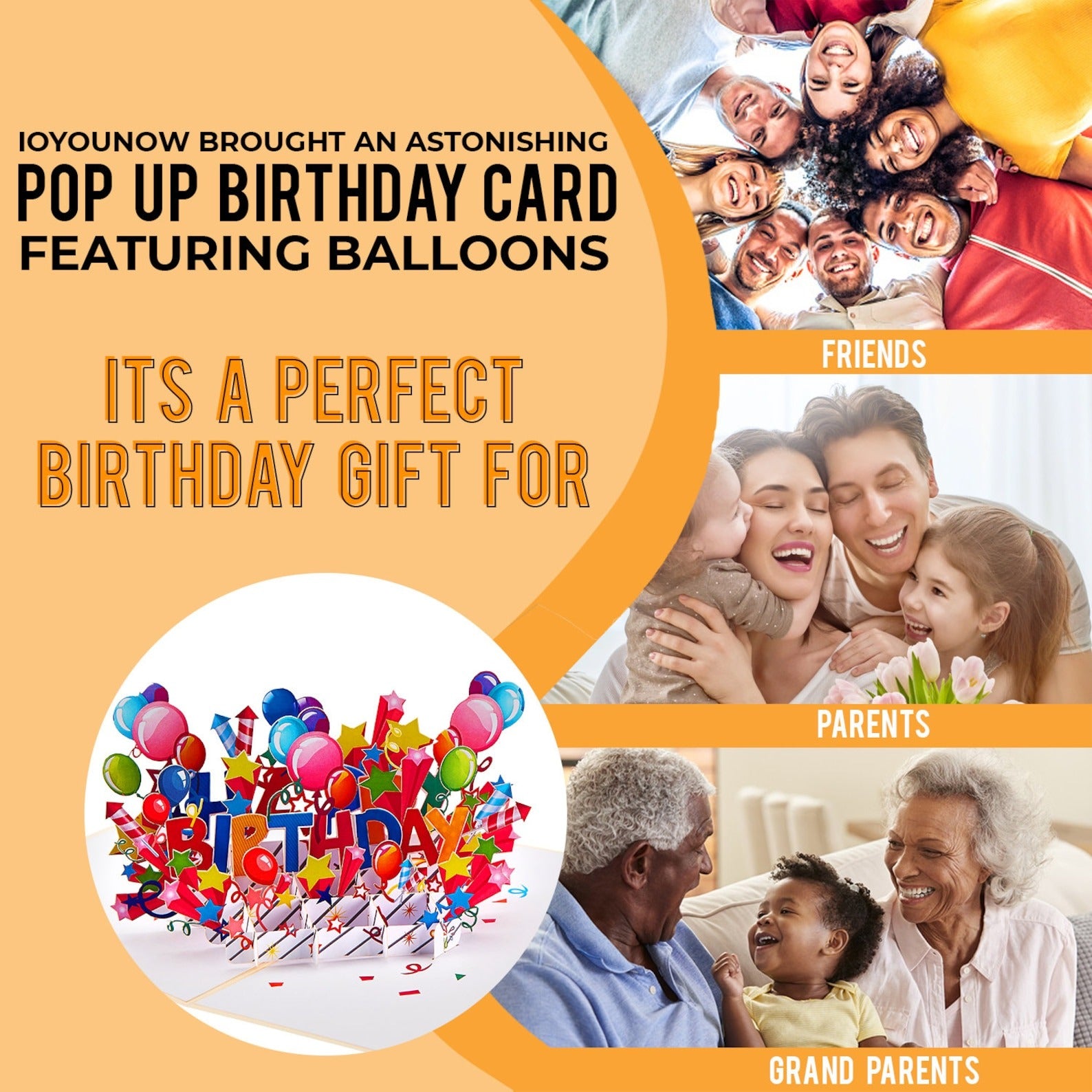 Birthday pop up Cards – Handmade birthday pop up cards | 3D Paper Birthday cards – Birthday card ideas- Personalized birthday cards - Ioyounow