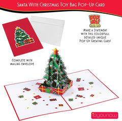 Christmas Pop Up Cards 5"x7" - Beautiful Christmas Tree Design Perfect for Kids & Adults - Christmas Card for the Happy Occasion iOyounow - Ioyounow